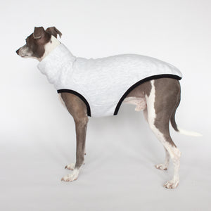 Sleeveless Dog Sweater - Light Grey